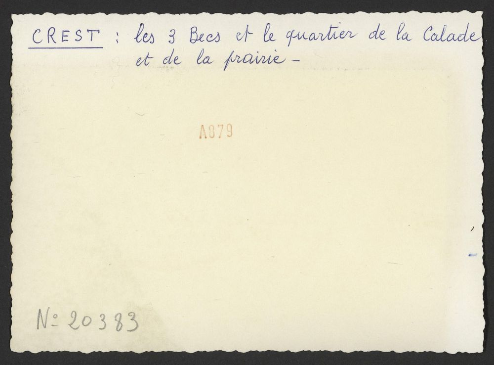 Les 3 Becs et le quartier de la Calade et de la prairie