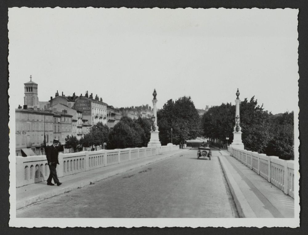 Le pont sur le Rhône, en regardant Valence