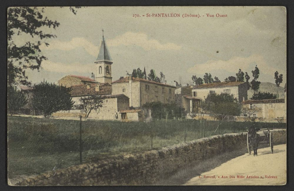 St-Pantaléon (Drôme) - Vue Ouest