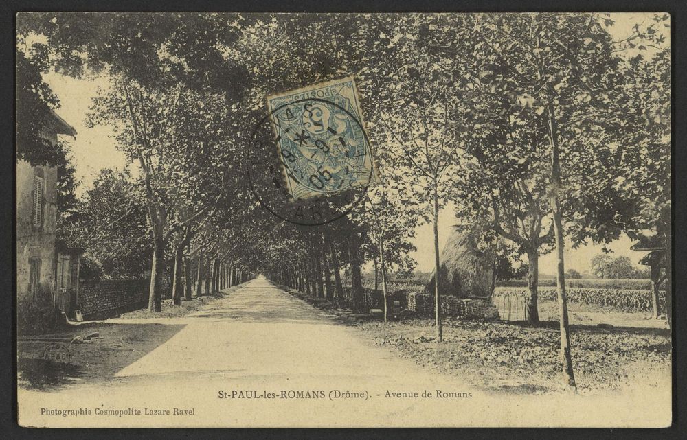 St-Paul-lès-Romans (Drôme) - Avenue de Romans