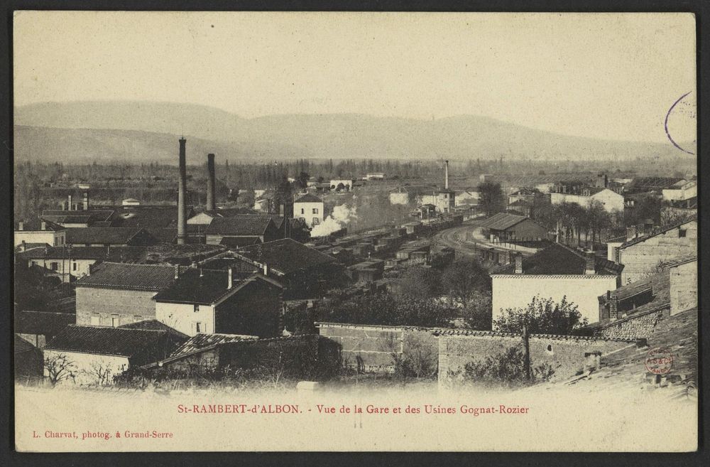 St-Rambert-d'Albon - Vue de la Gare et des Usines Gognat-Rozier