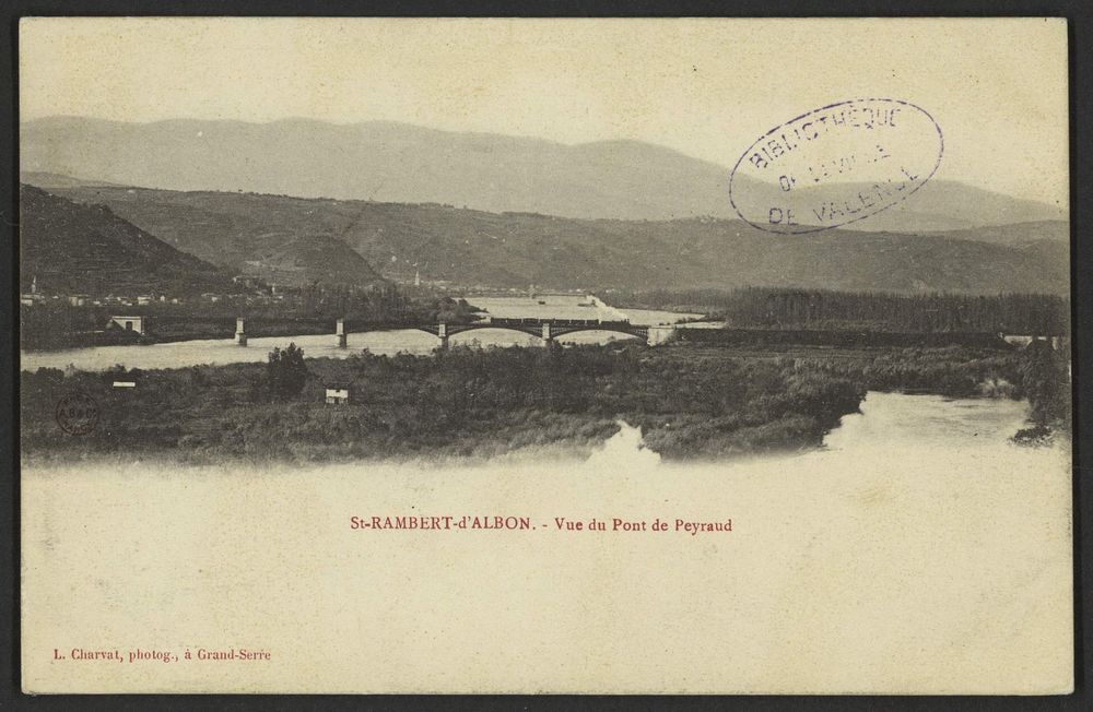 St-Rambert-d'Albon - Vue du Pont de Peyraud
