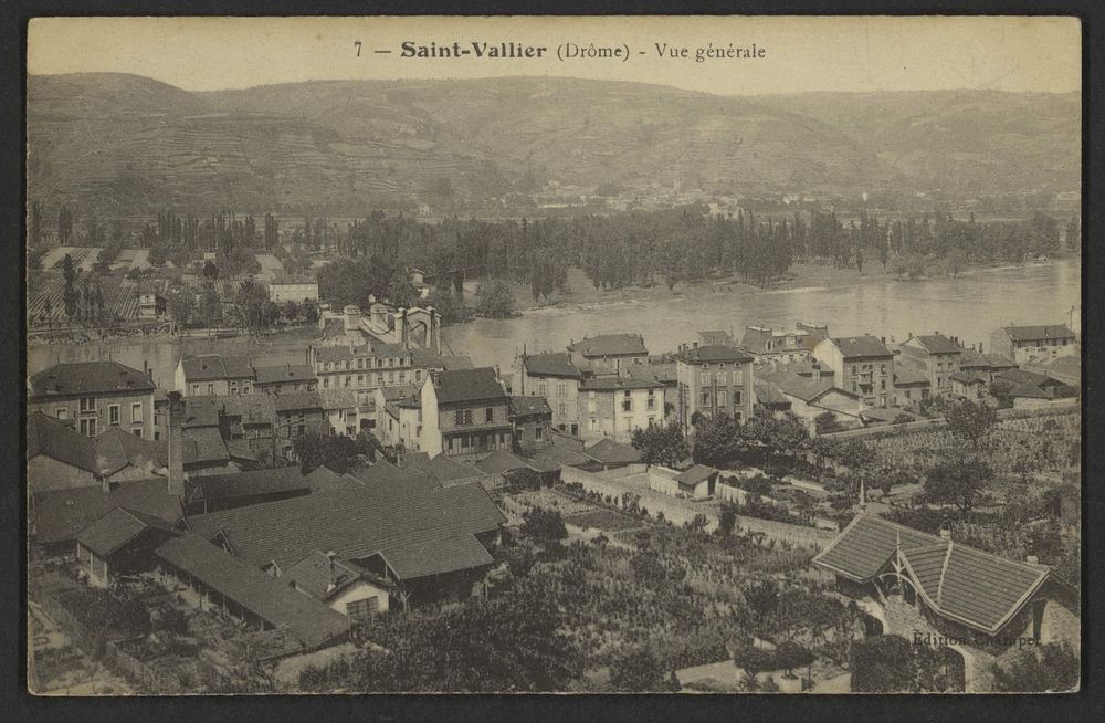 Saint-Vallier (Drôme) - Vue générale