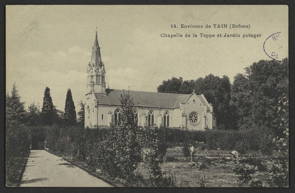 Environs de Tain (Drôme) - Chapelle de la Teppe et Jardin potager