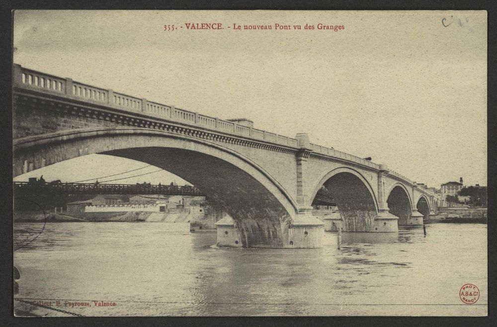 Valence - Le nouveau Pont vu des Granges
