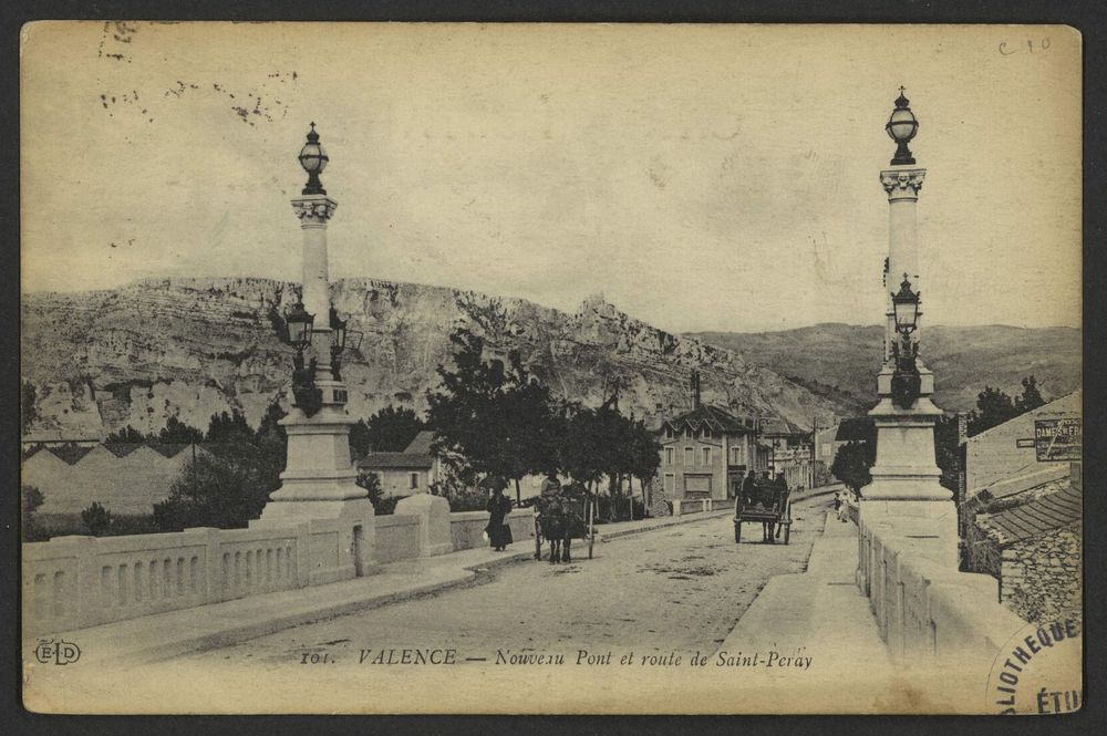 Valence - Nouveau Pont et route de Saint-Péray