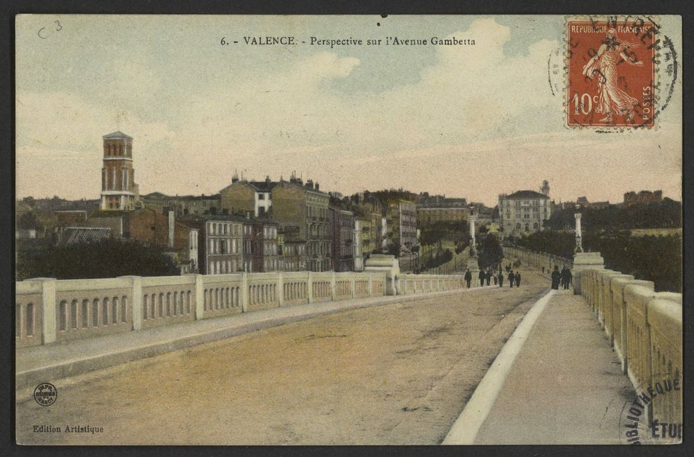 Valence - Perspective sur l'Avenue Gambetta