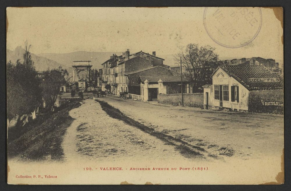 Valence - Ancienne Avenue du Pont (1881)