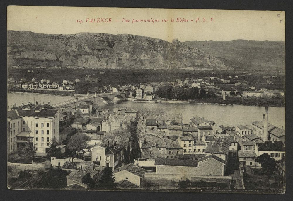 Valence - Vue panoramique sur le Rhône