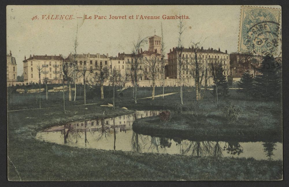 Valence - Le Parc Jouvet et l'Avenue Gambetta