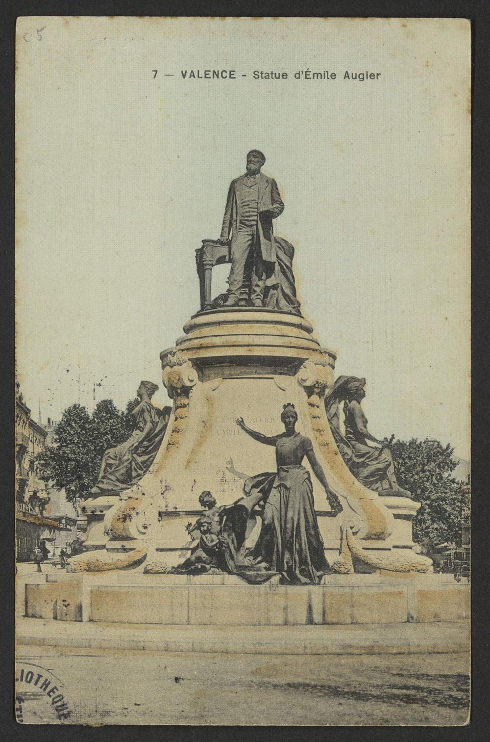 Valence - Statue d'Émile Augier