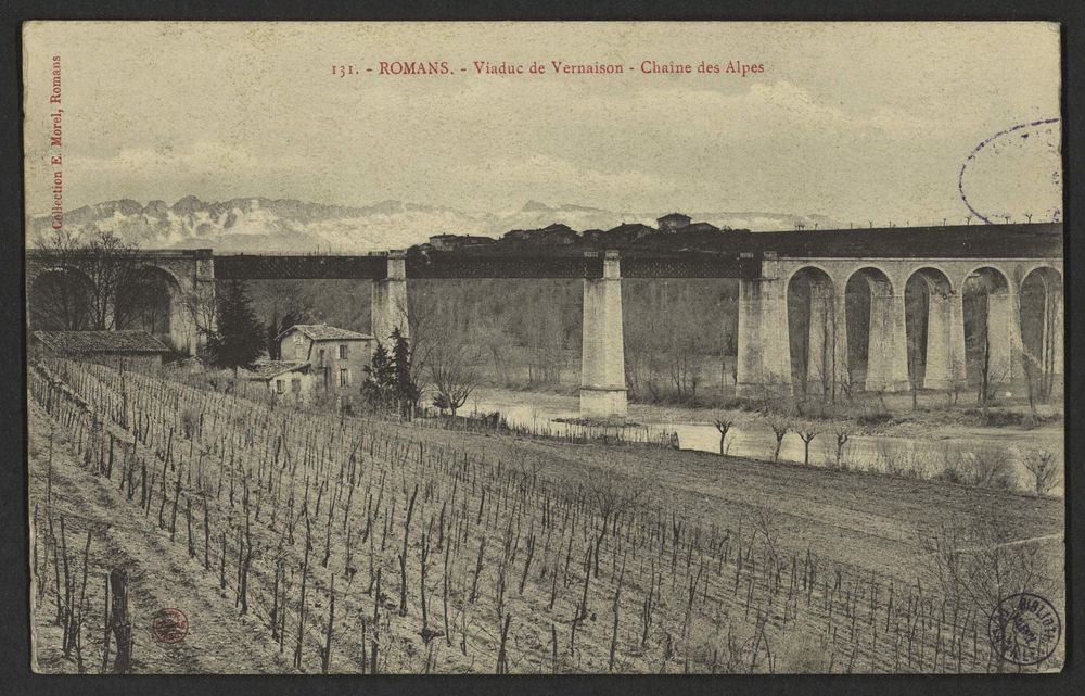 Romans - Viaduc de Vernaison - Chaîne des Alpes