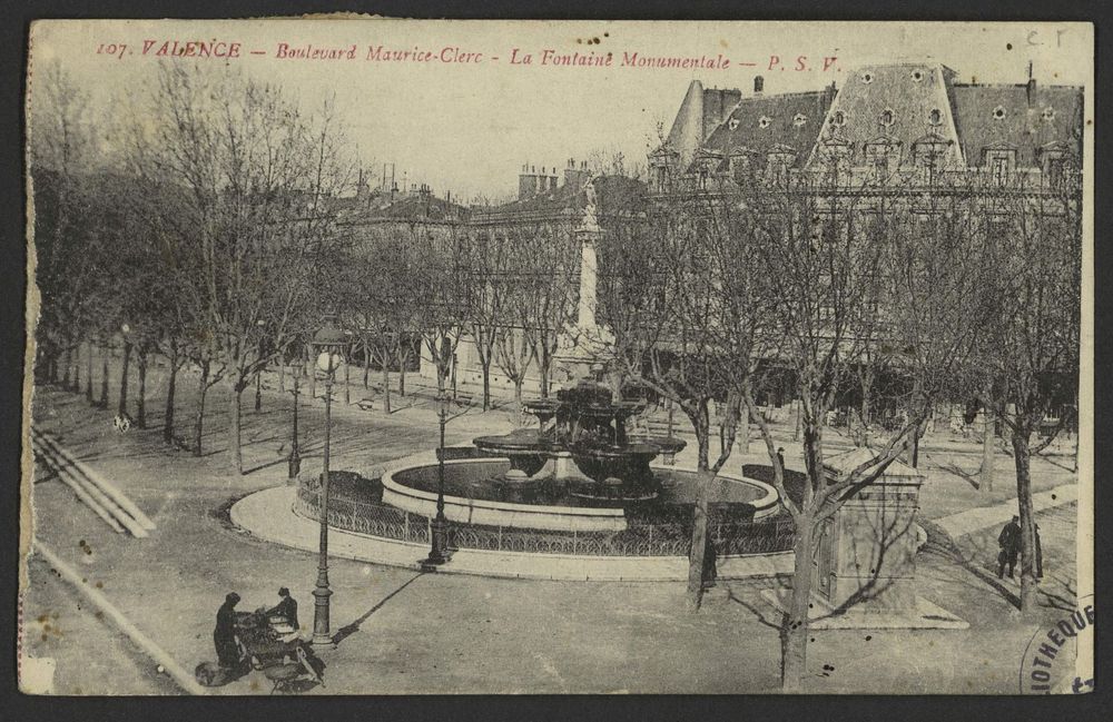 Valence - Boulevard Maurice-Clerc - La Fontaine Monumentale