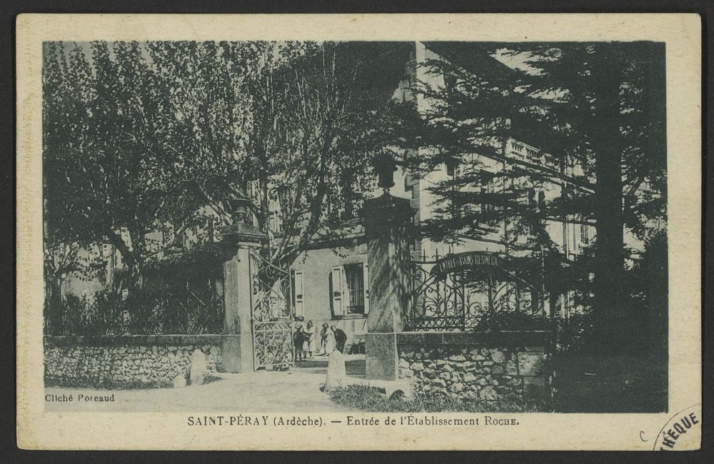 Saint-Péray (Ardèche). - Entrée de l'Établissement Roche