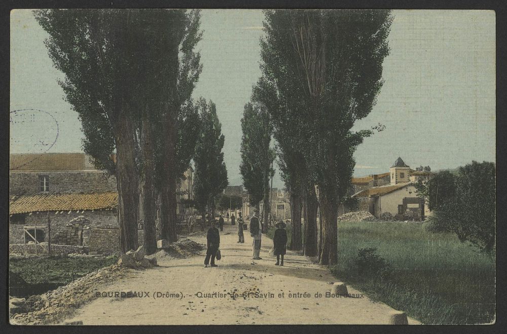 Bourdeaux (Drôme) - Quartier de St Savin et entrée de Bourdeaux