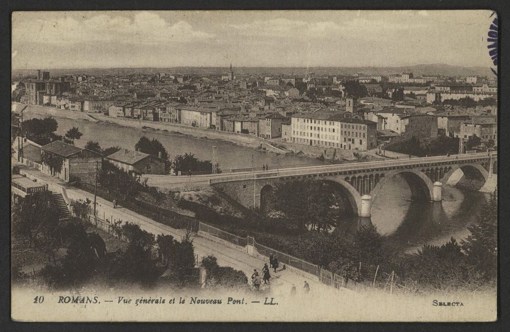 Romans - Vue générale et le Nouveau Pont