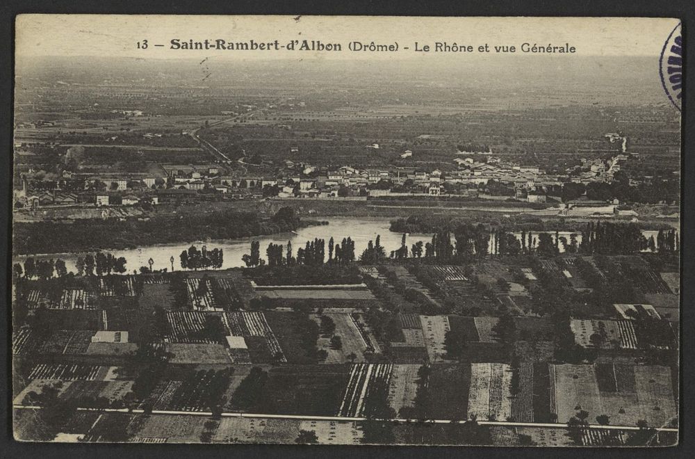 Saint-Rambert-d'Albon (Drôme) - Le Rhône et vue générale