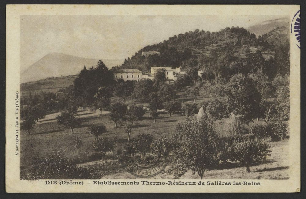 Die (Drôme) - Etablissements Thermo-Résineux de Salières les-Bains