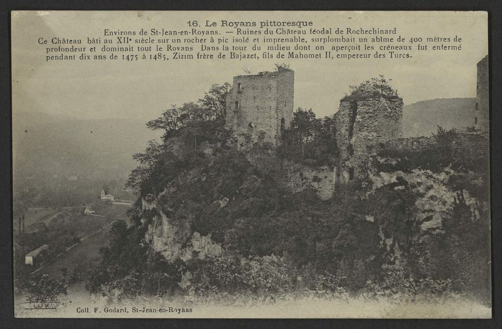 Environs de St-Jean-en-Royans - Ruines du Château féodal de Rochechinard.
