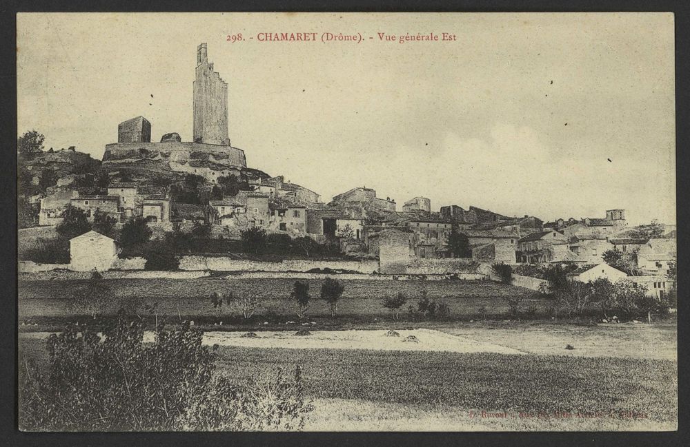 Chamaret (Drôme). - Vue générale Est