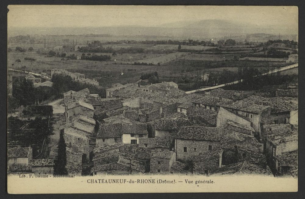 Chateauneuf-du-Rhone (Drôme). - Vue générale