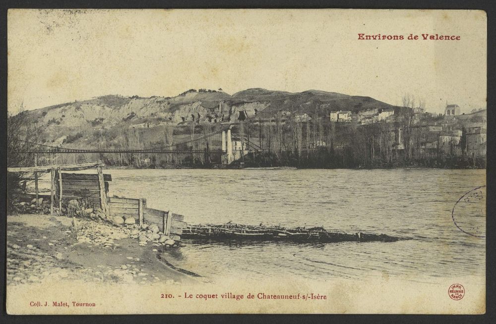 Le coquet village de Chateauneuf s/-Isère