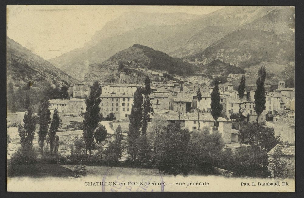 Chatillon-en-diois (Drôme). - Vue générale