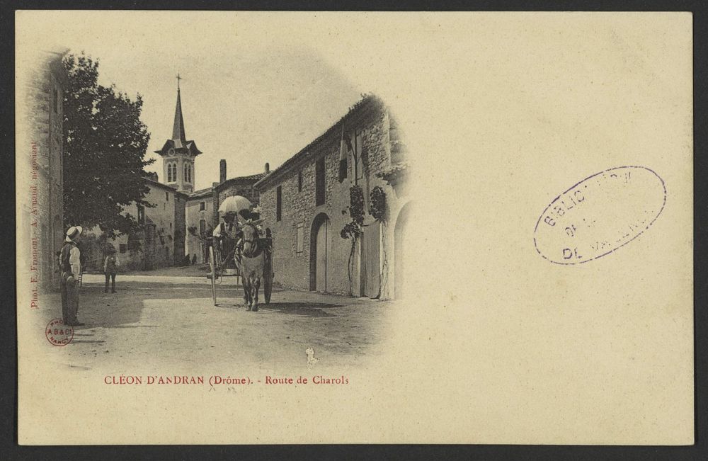 Cleon-d'Andran (Drôme). - Route de Charols