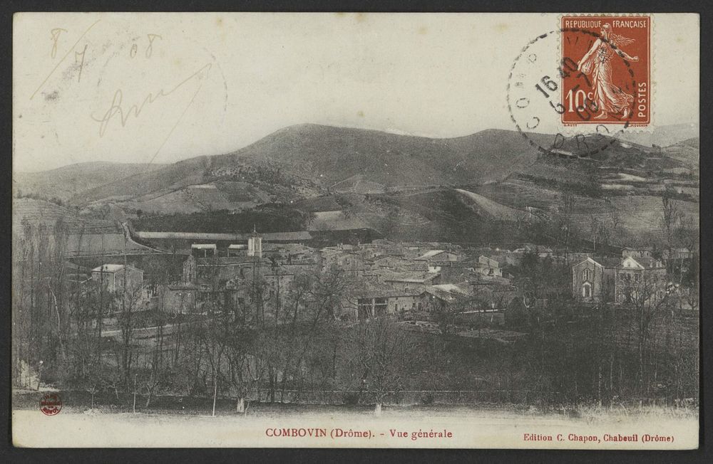 Combovin (Drôme). - Vue générale