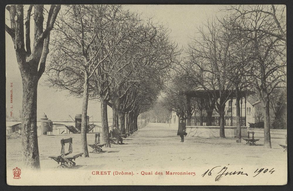 Crest (Drôme). - Quai des Marronniers