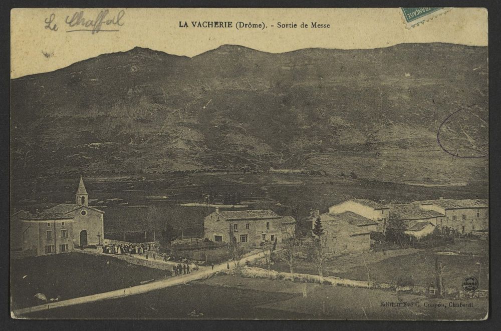 La Vacherie (Drôme) - Sortie de Messe