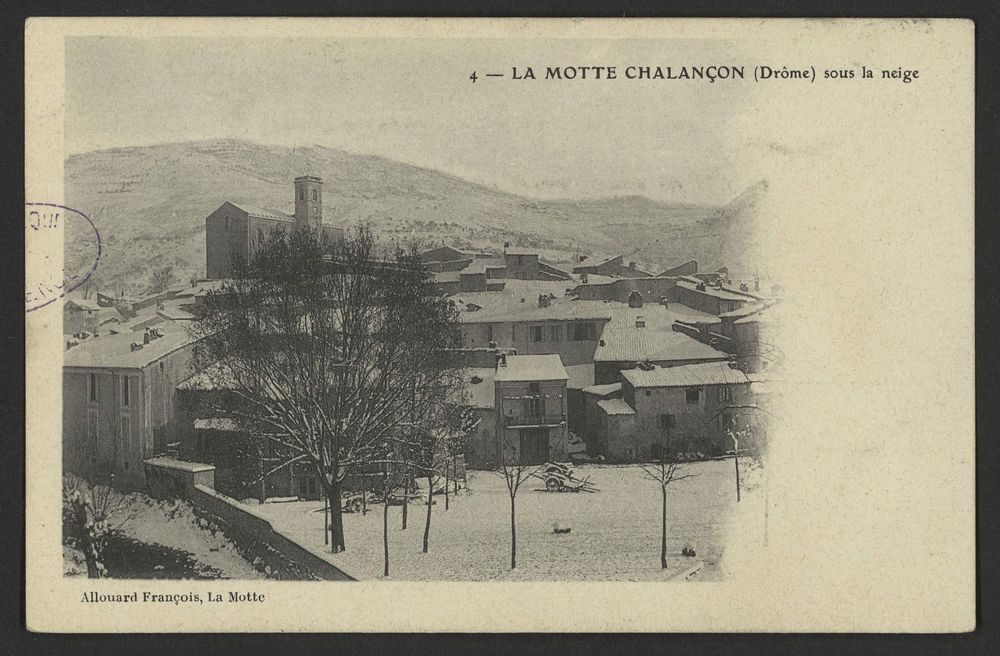 La Motte-Chalançon (Drôme) sous la neige