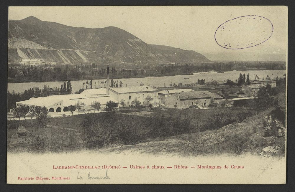 LaChamp-Condillac (Drôme) - Usine à chaux - Rhône - Montagne de Cruas