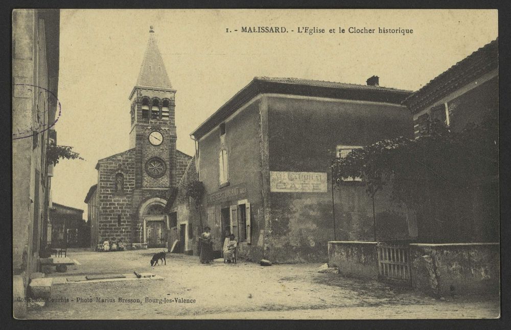 Malissard - L'Eglise et le clocher historique