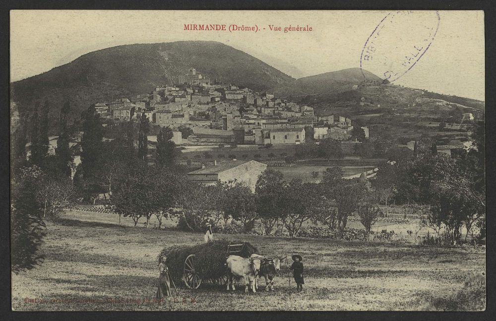 Mirmande (Drôme) - vue générale
