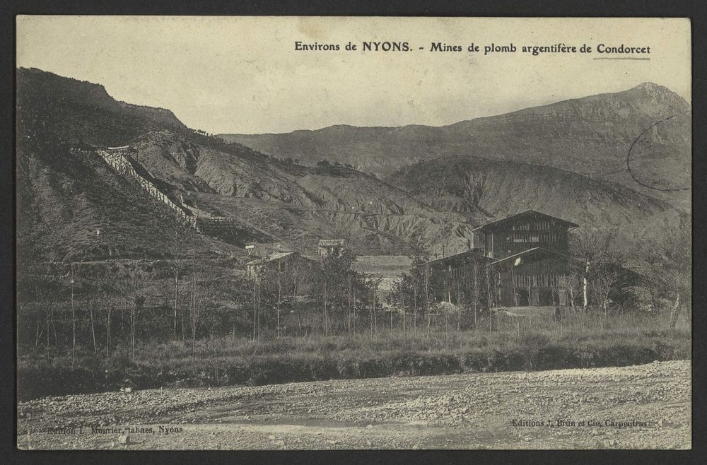 Environs de Nyons - Mines de plomb argentifère de condorcet