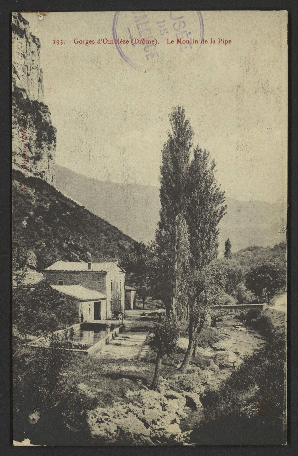 Gorges d'Omblèze (Drôme) - Le moulin de la Pipe