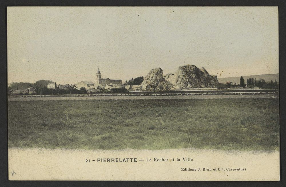 Pierrelatte (Drôme) - Le Rocher et la ville