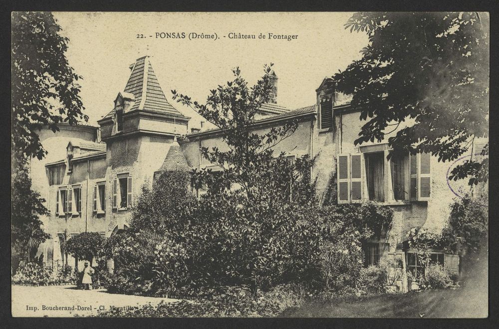 Ponsas (Drôme) - Château de Fontager
