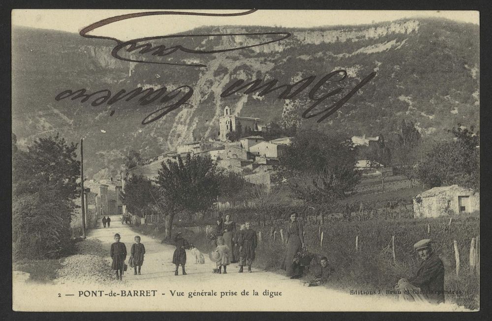 Pont-de-Barret - Vue générale prise de la digue