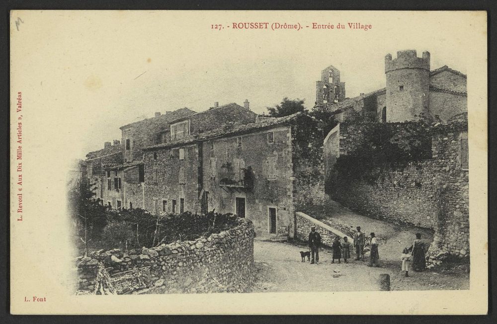 Rousset (Drôme) - Entrée du Village
