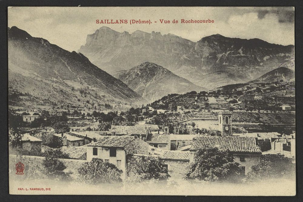 Saillans (Drôme) - Vue de Rochecourbe