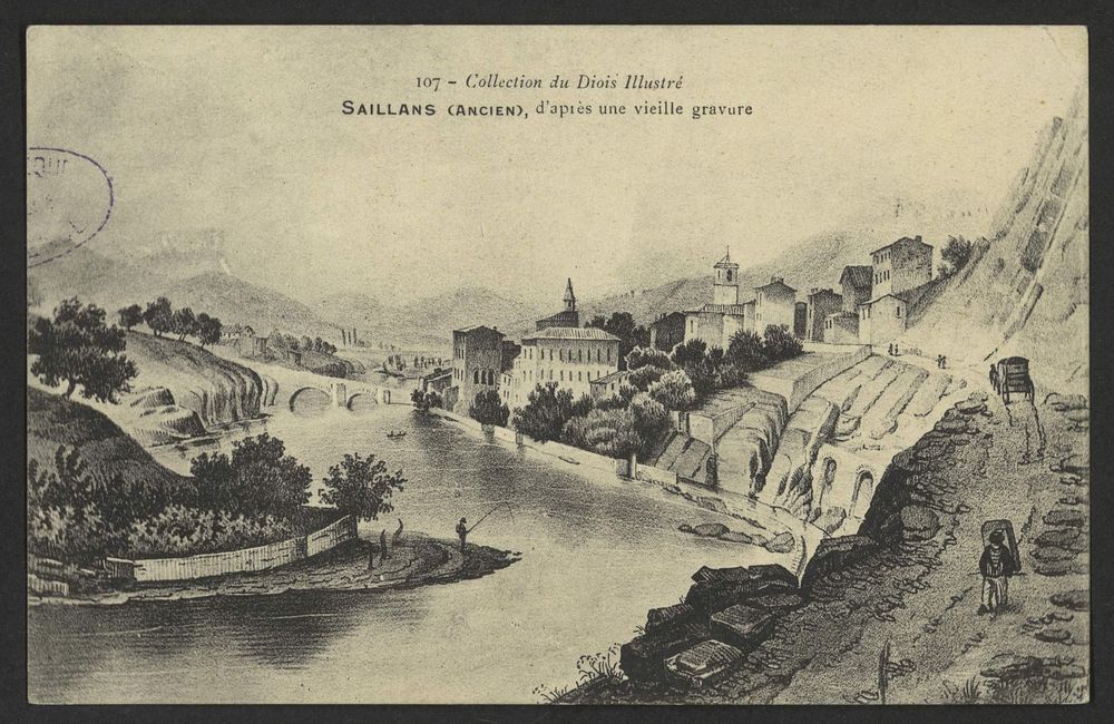 Saillans (ancien), d'après une vieille gravure