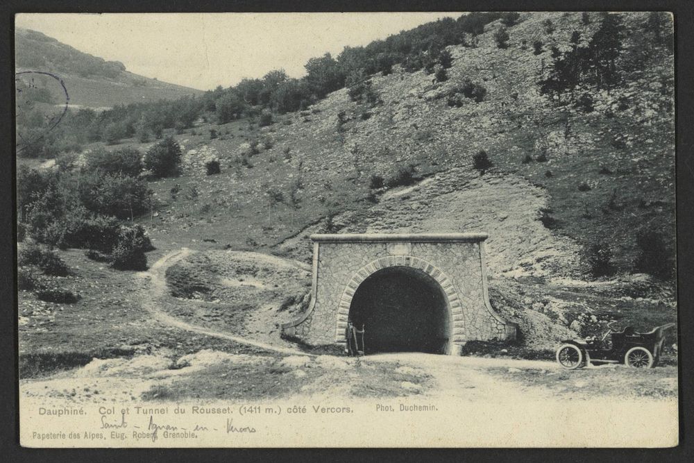 Dauphiné. Col et Tunnel du Rousset (1411m) côté Vercors