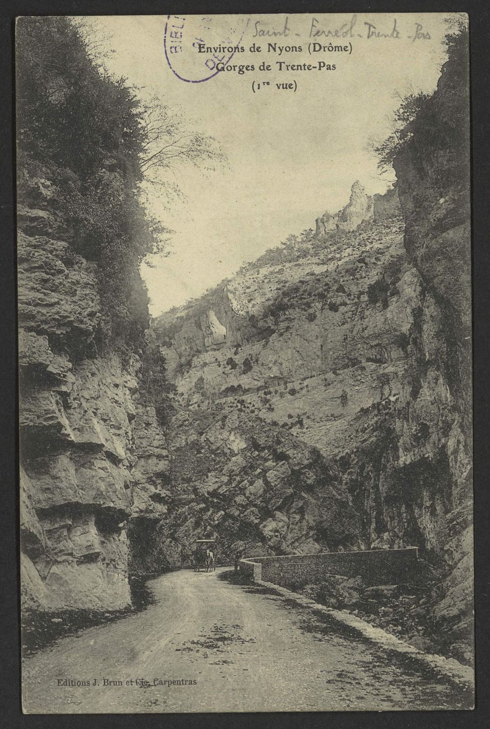 Environs de Nyons -Gorges de Trente-Pas (1re vue)