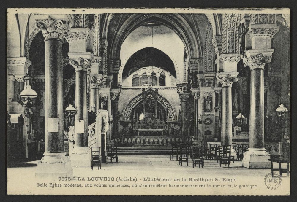 La Louvesc (Ardèche). - L'Intérieur de la Basilique St-Régis