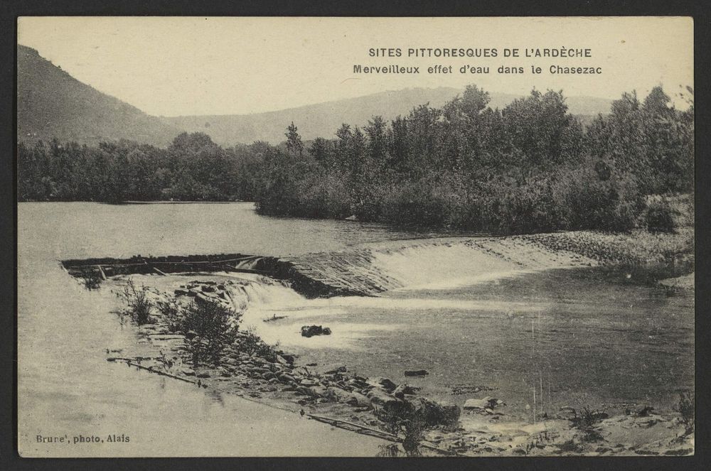 Merveilleux effet d'eau dans le Chasezac