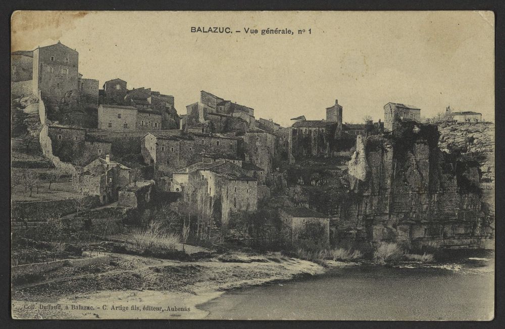 Balazuc. - Vue générale, n°1