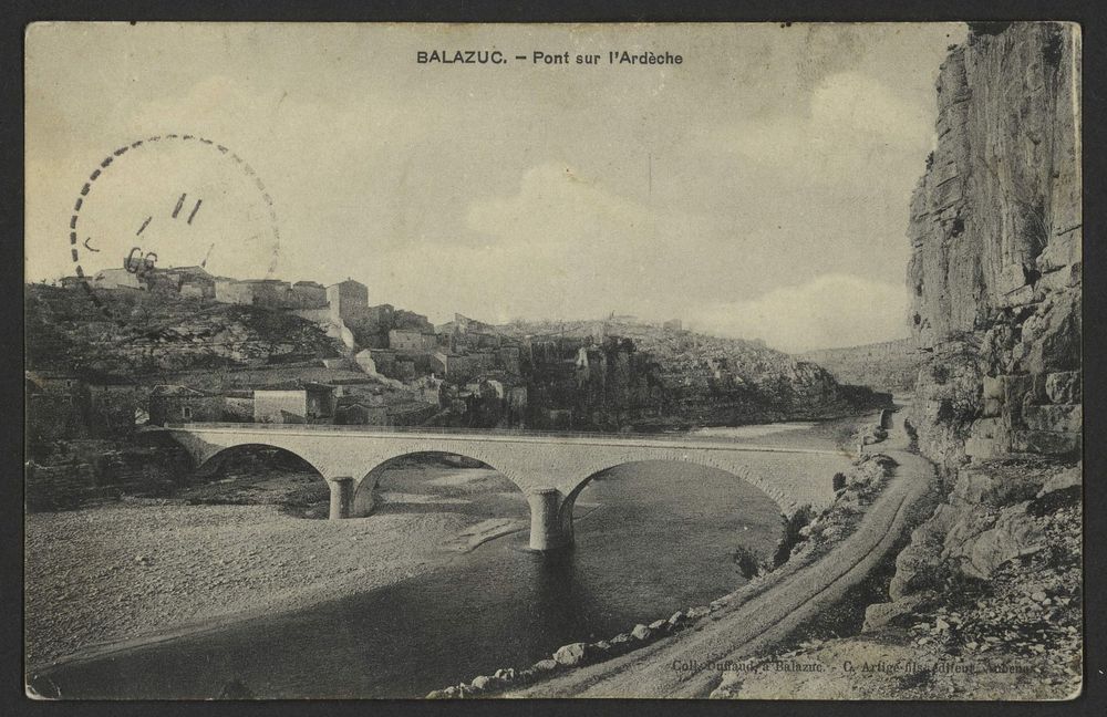 Balazuc. - Pont sur l'Ardèche