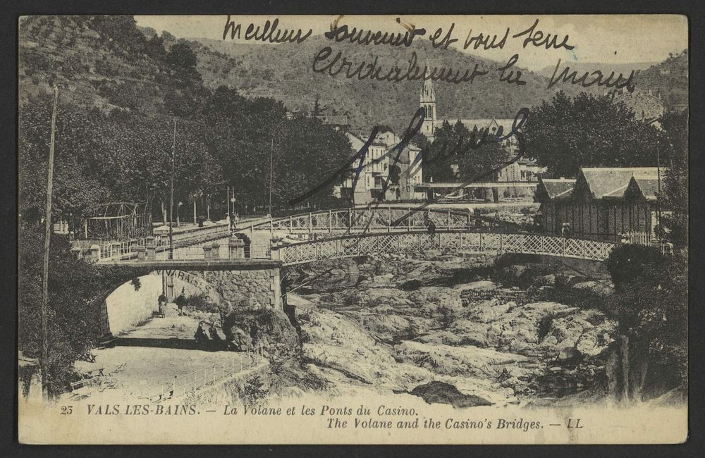 Vals-les-Bains. - La Volane et les Ponts du Casino